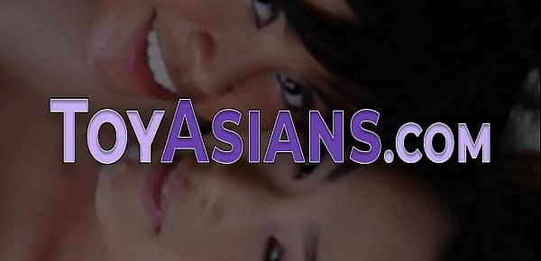  Petite teen asians get mouth and ass jizzed